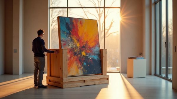 Transporter une œuvre d'art : emballage, assurance et convoyage